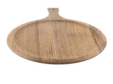 Wooden Pizza Tray Round Pizza Board with Handle Cutting Board Bakeware Kitchen Baking Tools V1294-YM0901-3118200195711
