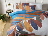 Accessorize Sorrel White Cotton Foliage Quilt Cover Set Single V442-HIN-QUILTCS-SORREL-WHITE-SB