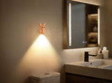 Adorable Cartoon Rabbit LED Motion Sensor Wall Light, Rechargeable Magnetic Cordless Night Lamp for V1341-ZY-GGQR38HB-WOODGRAIN-3PCS