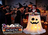 120cm Light-Up Ghost Candy Bowl Halloween Party Must-Have, Large Capacity Trick-or-Treat Station, V1232-YLTGZ-001