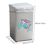 Cartoon Oxford Cloth Washing Machine Cover Waterproof Upper Open Dual Use Dust Protective Cover V1294-YM0901-3116200006511