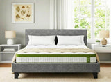 Artiss BedStory Single Bed Frame and Mattress Set, 30cm Hybrid Cooling Gel Mattress with Grey BFRAME-SET-NEO-XFMA-S