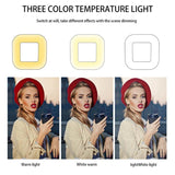 Dimmable Square Led Light With Tripod And Phone Holder PRL-427400AYS
