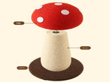Red Mushroom Cat Tree with Sisal Scratching Post - Large Vertical Cat Climber, Durable V888-ELOSUNG48681