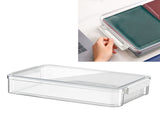 Document Storage Box Clear Plastic Waterproof Lightweight Files Storage Organizer for Photo Document V1294-YM0901-3117230440911