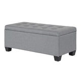 Artiss Storage Ottoman Blanket Box 97cm Linen Grey OTM-L2-LINEN-GY