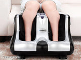 Livemor Foot Massager Massagers Shiatsu Electric Roller Ankle Calf Leg Kneading Silver FOOT-MASSAGE-LF03-SI