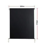 Retractable Straight Drop Roll Down Awning Garden Patio Screen 2.1X2.5M V63-842941