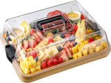 Charcuterie Boards with Lid, Bamboo Cheese Board Set with Locking Lid with Handle, Charcuterie Board V1258-DP02-C-129