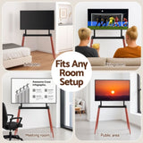 Artiss TV Stand 32-75 inch LED LCD Screen Wooden Floor Easel Height Adjustable TV-MOUN-102-BK-WAL