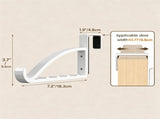 2 Pack Over Door Coat Hanger, No Drilling Door Hanger for Clothes, Space Saving for Bedroom V1237-ZY00B0GS9BCV4S
