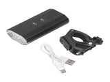 3LED Bike Light Adjustable Waterproof Bicycle Headlight with Battery Display USB Charging for Road V1294-YM0523-3119210258711