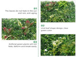 Artificial Living Wall Panel Green Decorative Simulated Plant Wall Decor for Indoor and Outdoor V1369-AZ3-W-15768