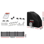 Lockmaster Automatic Sliding Gate Opener Kit Electric 4M 600KG 3 Control Remotes GO-SLIDE-M01-RAILX2