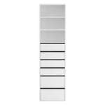 Artiss 6 Chest of Drawers Tallboy Cabinet White FURNI-N-CDR-6D3S-WH-AB