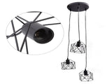 Antique Pendant Lampshade E27 3 Head Retro Unique Style Hanging Light Shade for Home Cafes 85240V V1294-YM0715-3119220094311