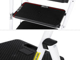 Giantz 4 Step Ladder Multi-Purpose Folding Steel Platform Tool Bag Handrails LD-STEEL-4STEP-TB