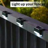Outdoor Solar Deck Lights Solar Step Lights Waterproof Led Solar Lights White Light for Outdoor V1294-YM0901-10126978