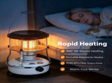 Portable Kerosene Heater Lift-Up Heater Indoor Outdoor Heater Camping Heater - White - Size set V1102-132-81194-WHT-SET