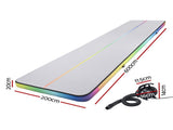 Everfit 6M Air Track Mat Inflatable Gymnastics Tumbling Mat W/ Pump Colourful ATM-6-2-02M-MC-AP
