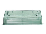 Green Fingers Raised Garden Bed with Greenhouse 3 in 1 Galvanised Planter Box Kit GB-REC-COVER-180-GR