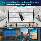 4K Video Wall Controller 3x3 Setup HDMI Processor 9 Outputs 17 Stitching Modes 1pc V1263-JX-7355