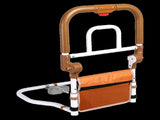 Levede Bed Rail Foldable 2 Handle Adjustable Height Non-Slip Grip Orange BRL1006-AU