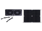 Solar Powered Exhaust Fan 12W 18V Monocrystalline Silicon Solar Panel Dual Fan Ventilator Kit for V1294-YM0901-3114250034411