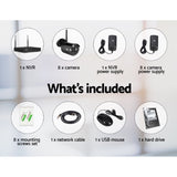 UL-tech Wireless CCTV Security System 8CH NVR 3MP 8 Bullet Cameras 2TB CCTV-WF-CLA-8C-8B-2T
