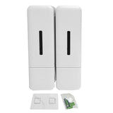 2 Chamber Shower Soap Dispenser Wall Mounted Shampoo Dispenser for Bathroom Hotel 250ml Per Bottle V1294-YM0901-3112250030511