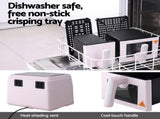 Devanti Air Fryer 9L Dual Zone Fryers 2600W Pink AF-K-J-902DT-PK