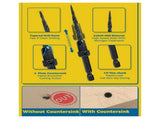 Woodworking Projects 16-Piece Countersink Drill Bit Set with Storage Box, Adjustable Depth, Hex V1366-AZ2-W-14420