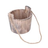 Wooden Bucket Flowerpot Wooden Bucket Flowerpot, Weather Resistance Breathable Decorative Wall V1369-AZ3-W-16079