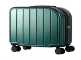 Dark Green 18-Inch Lightweight Carry-On Luggage - Waterproof & Anti-Theft Suitcase with Silent V888-ELOSUNG15012
