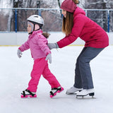 Adjustable Kids' Skates - Double Blade for Stability - With Straps & Shoe Size 16-21 - Pink V1188-ZXY-131-174
