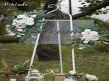 Faux Arch Flower Swag Set of 2 for Wedding Welcome Floral Swag Wedding Reception Ceremony V1258-DP02-WO-552