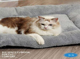 Pet Bed Mat Soft Fleece Pet Bed Dog And Cat Cushion Quilted Pet Bed - Gray - Size 65cm*95cm V1107-136-31399-GRY4