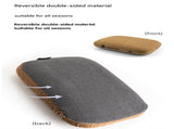 Coffee Reversible Memory Foam Travel Pillow - All-Season Comfort Neck Support for Deep Sleep & V888-ELOSUNG32566