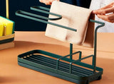 Sponge Holder Punching Free Stylish Sturdy Rustproof Durable Sponge Holder Rack for Kitchen Bathroom V1294-YM0901-3117230441811