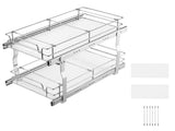 12"Wx21"Dx15"H Pull Out Cabinet Organizer, Heavy Duty Slide Out Pantry Shelves, Steel Roll Out V952-FZSLLDGGEC12VMAA1V0