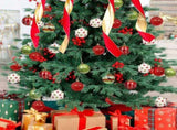 30PCS Christmas Ornaments Set, Shatterproof Plastic Christmas Balls in Red Green White for Christmas V1237-ZY00B0FM2BFQQT