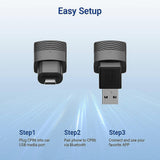 Mini Wireless CarPlay Adapter, Wired to Wireless Dongle for iPhone V1263-JX-5135