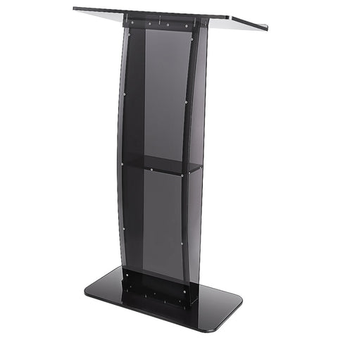 120cm Acrylic Podium Stand Black V63-931381
