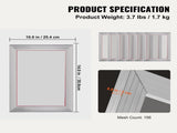 Screen Kit, 6 Pieces Aluminum Silk Screen Frames, 25.4 x 35.6 cm Silk Screen V952-SYKJD61561014ONC9V0