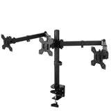 Levede Triple Monitor Arm Stand 10-27" Screens Desk Mount Adjustable Arms Black TV1020-AU