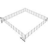 VEVOR Pool Fence 4 x 108 FT Removable Pool Fences for Inground Pools Outdoor V952-DXYCWL4108FTYMRZ5V0