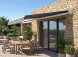 Motorised Outdoor Folding Arm Awning Retractable Sunshade Canopy Grey 5.0m x 2.5m V63-842891