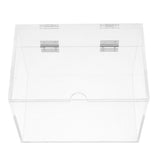 Clear Acrylic Index Card Organizer for Home with Built-in Sign Slot V1369-AZ3-W-21682