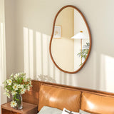 Large Wooden Frame Wall Mirror - Entryway & Hall Decor V767-YSJ-X112L-V1