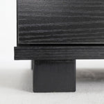 Bedside Table Side Storage Cabinet Nightstand Bedroom 2 Drawer Legs ETTA BLACK V274-FT-BEDT-2DD08-BK